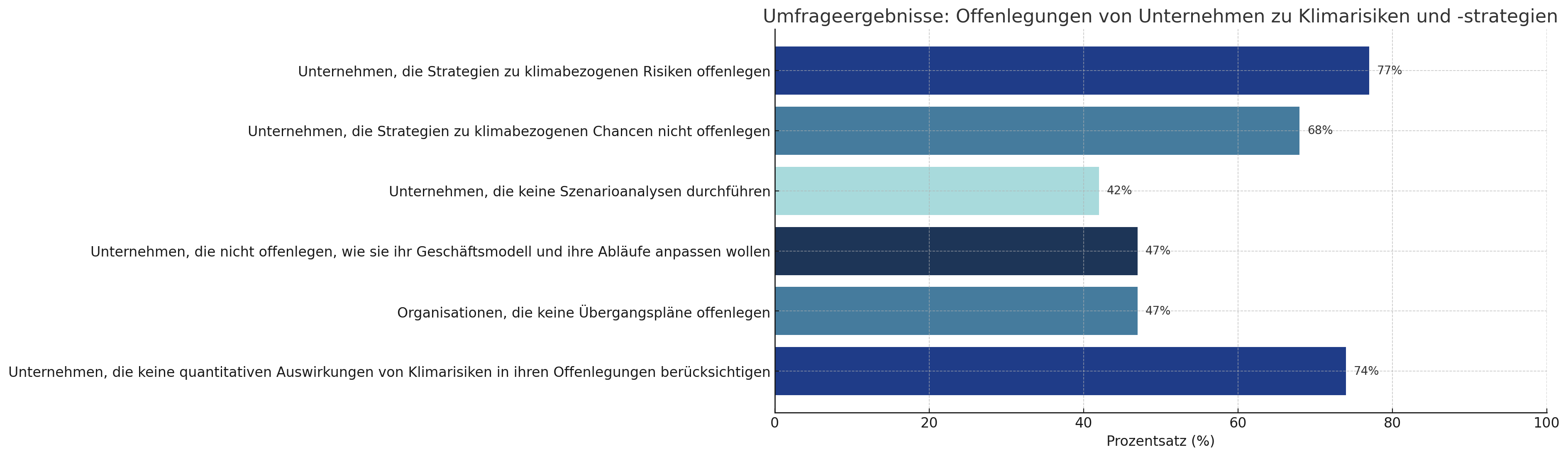 unternehmen und klimarisiko